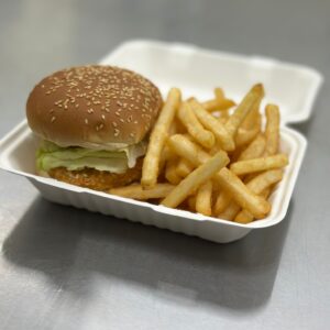 Chicken Burger with Fries